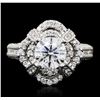 Image 1 : 18KT White Gold 2.64ctw Diamond Ring