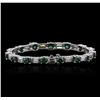Image 2 : Platinum 6.85ctw Diamond Tennis Bracelet