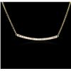Image 2 : 14KT Yellow Gold 0.84ctw Diamond Necklace