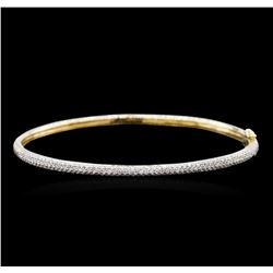 2.06ctw Diamond Bangle Bracelet - 14KT Yellow Gold