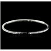 Image 3 : 14KT White Gold 0.85ctw Diamond Bangle Bracelet