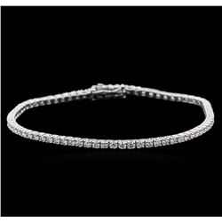 18KT White Gold 2.51ctw Diamond Tennis Bracelet