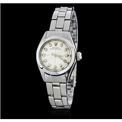 Rolex Stainless Steel Oyster Perpetual Ladies Watch