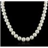 Image 1 : 14KT White Gold Pearl Necklace