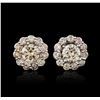 Image 1 : 14KT White Gold 2.16ctw Diamond Earrings