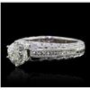 Image 2 : 18KT White Gold 2.06ctw Diamond Ring