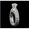 Image 4 : 18KT White Gold 2.06ctw Diamond Ring