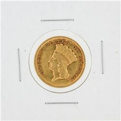 1854 $3 XF Gold Coin