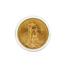 1908 $20 Cu St. Gaudens No Motto Double Eagle Gold Coin