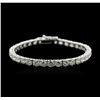 Image 1 : 18KT White Gold 14.97ctw Diamond Tennis Bracelet