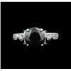 Image 1 : 3.51ctw Black Diamond Ring - 18KT White Gold