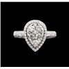 Image 1 : 14KT White Gold 1.13ctw Diamond Ring