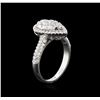 Image 3 : 14KT White Gold 1.13ctw Diamond Ring