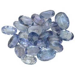 15.44ctw Oval Mixed Tanzanite Parcel