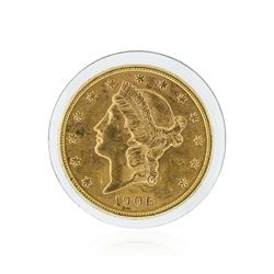 1906-S $20 BU Liberty Head Double Eagle Gold Coin