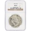 Image 1 : 1923 NGC MS63 Peace Silver Dollar