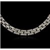 Image 2 : 18KT White Gold 0.72ctw Diamond Necklace
