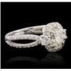 Image 2 : 18KT White Gold EGL Certified 1.71ctw Diamond Ring