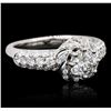 Image 2 : 18KT White Gold 1.76ctw Diamond Ring