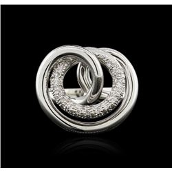 14KT White Gold 0.28ctw Diamond Ring