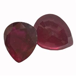 10.76ctw Pear Mixed Ruby Parcel