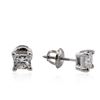 Image 2 : 14KT White Gold 1.11ctw Diamond Solitaire Earrings