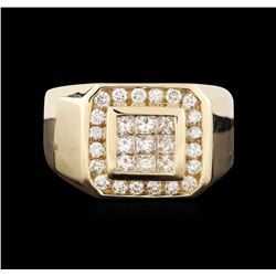 14KT Yellow Gold 0.89ctw Diamond Ring