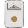 Image 1 : 1898 NGC MS62 $2.50 Liberty Head Quarter Eagle Gold Coin