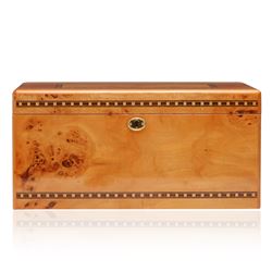 Light Wood Deluxe Cigar Humidor
