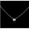 Image 2 : 14KT White Gold 0.28ct Diamond Necklace