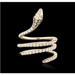 14KT Yellow Gold 0.71ctw Diamond Ring