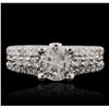 Image 1 : 14KT White Gold 1.87ctw Diamond Ring