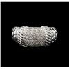 Image 1 : 0.40ctw Diamond Ring - 14KT White Gold