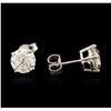 Image 2 : 14KT White Gold 2.70ctw Diamond Stud Earrings