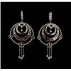 Image 1 : 14KT Two-Tone Gold 2.28ctw Diamond Earrings