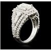 Image 3 : 14KT White Gold EGL USA Certified 2.92ctw Diamond Ring