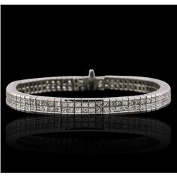 Platinum 7.77ctw Diamond Bracelet