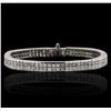Image 1 : Platinum 7.77ctw Diamond Bracelet