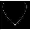 Image 1 : 14KT White Gold 0.36ct Diamond Necklace