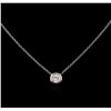 Image 2 : 14KT White Gold 0.36ct Diamond Necklace