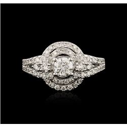 14KT White Gold 1.16ctw Diamond Ring