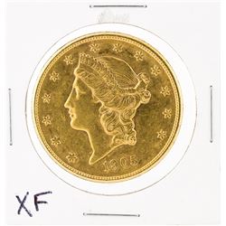 1905-S $20 XF Liberty Head Double Eagle Gold Coin