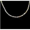 Image 2 : 14KT White Gold 52.12ctw Rough Diamond Necklace