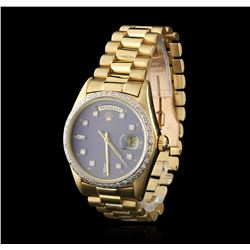 Rolex President 18KT Gold 1.00ctw DayDate Men's Watch