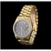 Image 1 : Rolex President 18KT Gold 1.00ctw DayDate Men's Watch