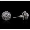Image 2 : 14KT White Gold 1.75ctw Diamond Earrings