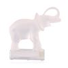 Image 1 : Lalique Clear & Frosted Crystal "Elephant" Paperweight Figurine #11801