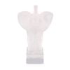 Image 2 : Lalique Clear & Frosted Crystal "Elephant" Paperweight Figurine #11801