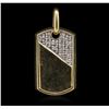 Image 1 : 14KT Yellow Gold 0.16ctw Diamond Pendant