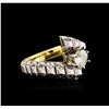 Image 2 : 18KT Yellow Gold 1.53ctw Diamond Ring